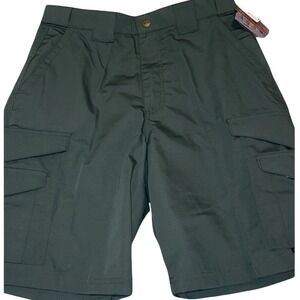 TRU-SPEC 24-7 Series Cargo Shorts Mens 34 OD Green Ripstop Tactical Teflon 9in